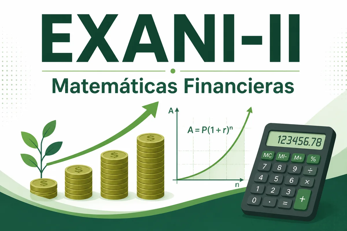 Guía EXANI-II · Matemáticas financieras